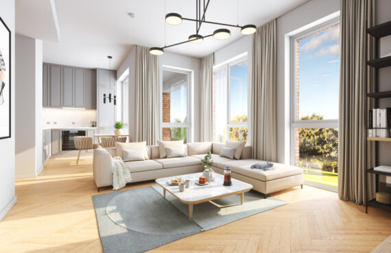 Sõpruse pst 30, 3D sisevisualiseering, 3D sisepilt, 3D renderdus, bulvari maja