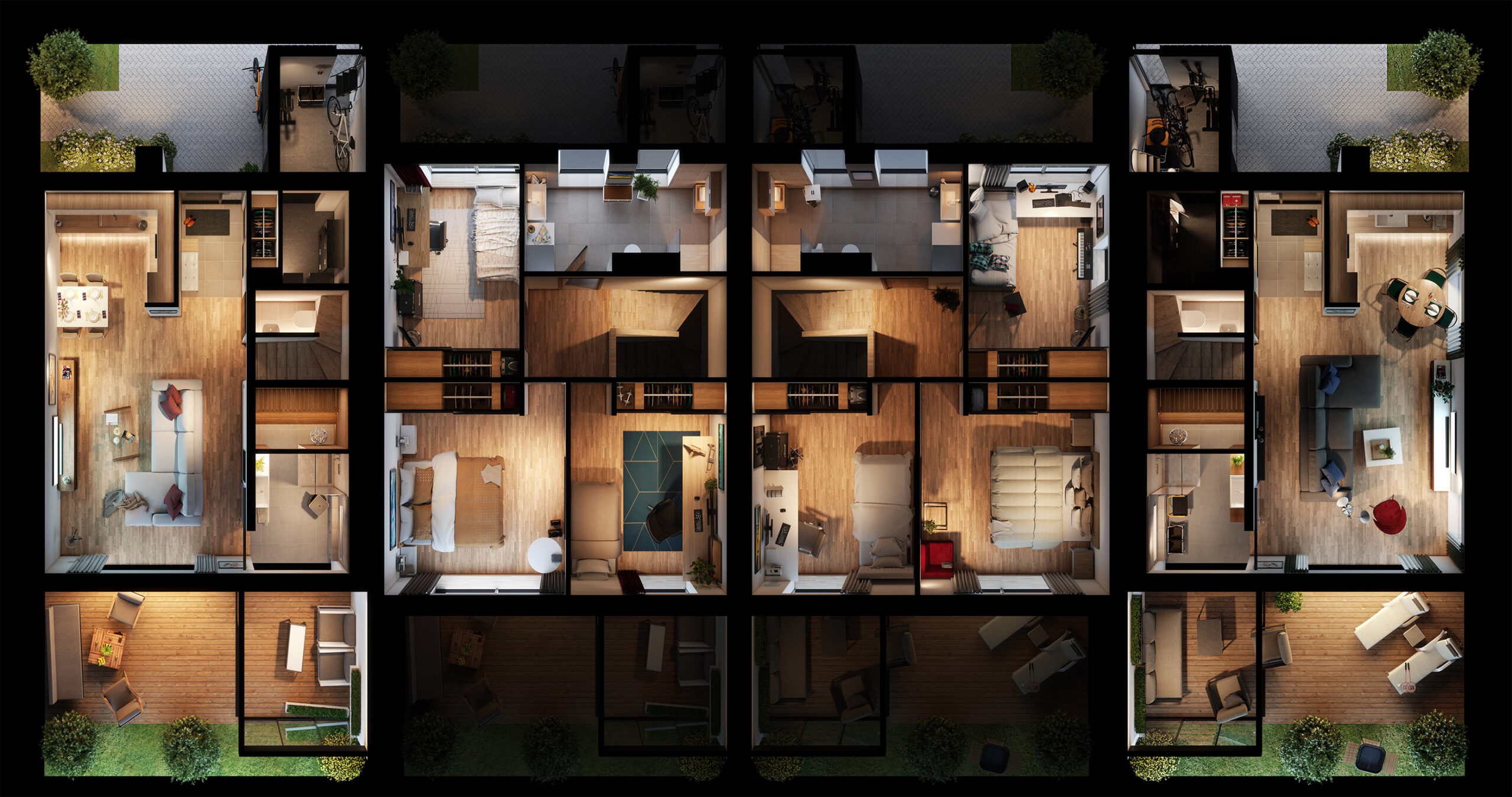 3D ruumiplaneeringud, 3D plaanid, 3D visualiseerimine, Skylight, 3D pealtvaade