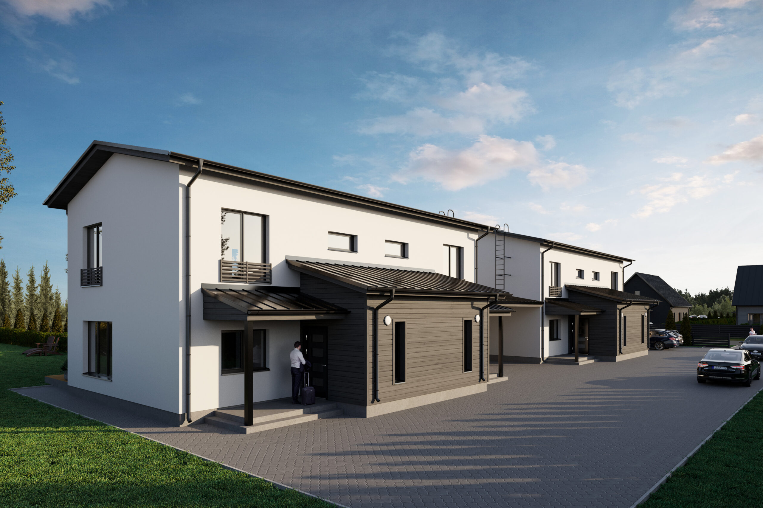 3D välisvisualiseeringud, 3D välipildid, arhitektuuripildid, 3D visualiseerimine, modelleerimine, uusarvendus, Ilvese tee 31