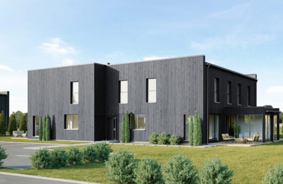 3D visualiseeringud, Sinilille, Karikakra tee, 3D välispildid, 3D render, arhitektuuripildid