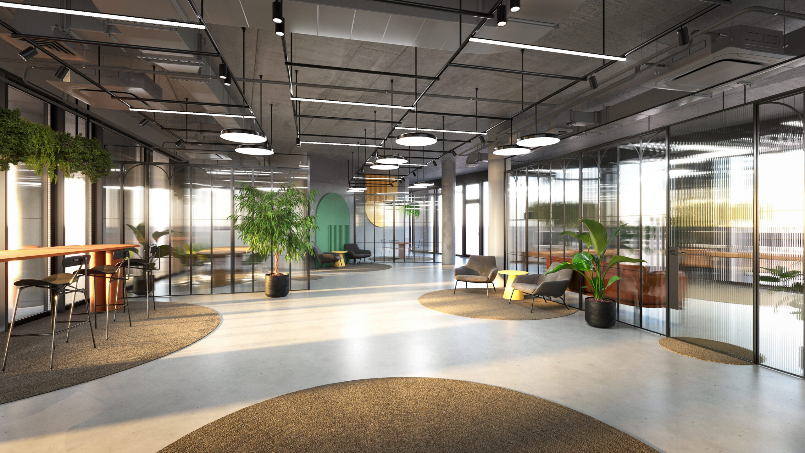 3D visualiseeringud, sisepilt, sisekujundus, 3D kontor, Madara, 1Partner