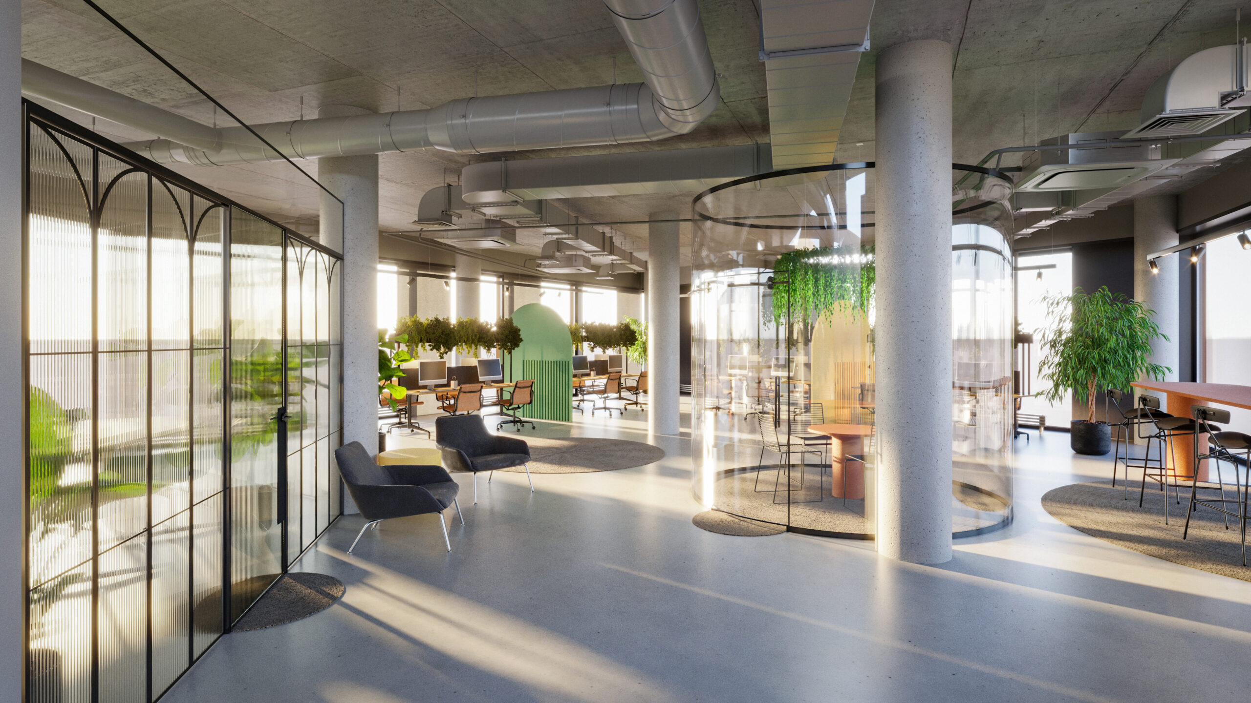 3D visualiseeringud, sisepilt, sisekujundus, 3D kontor, Madara, 1Partner