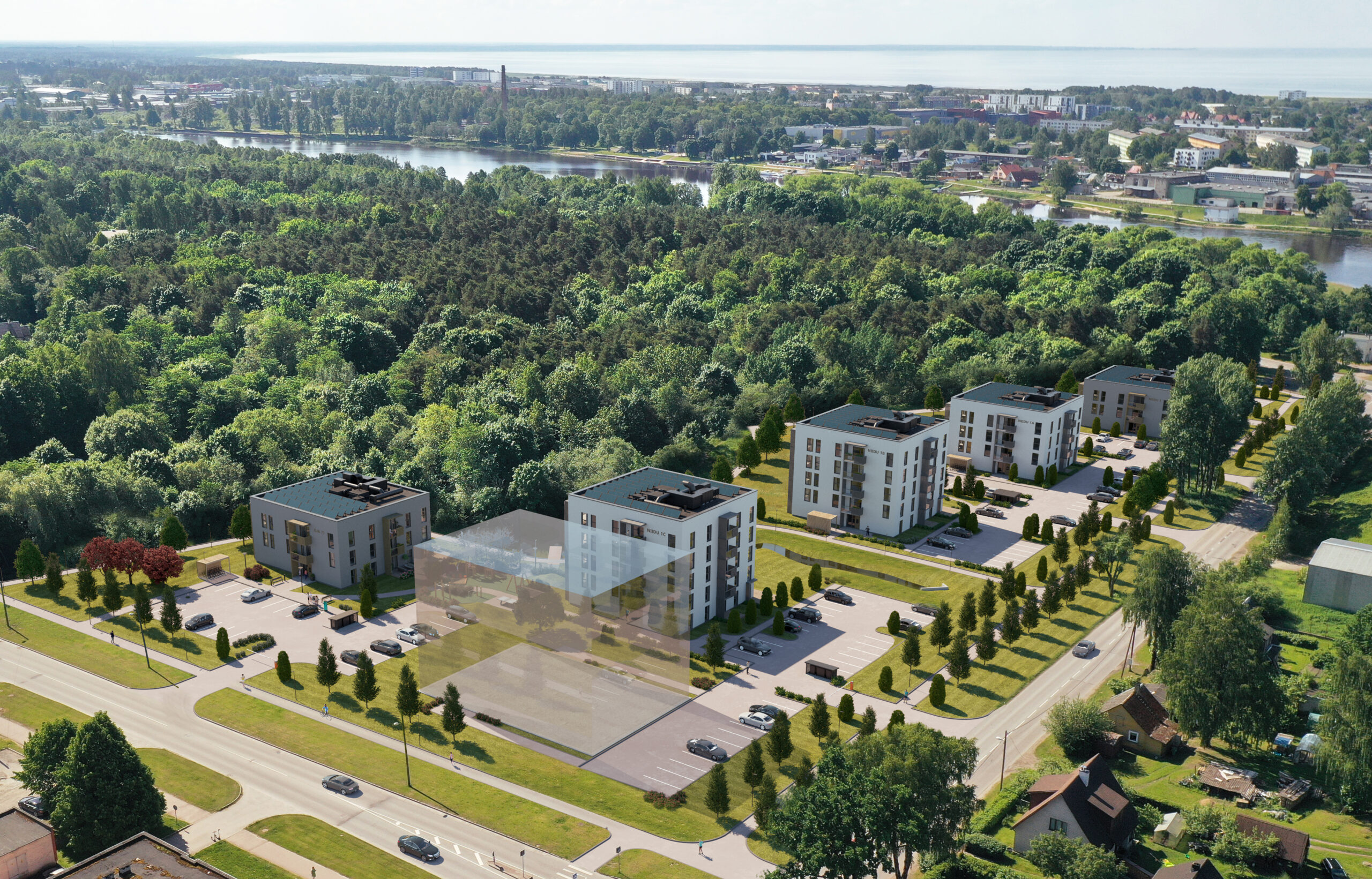 Niidupargi, 3D droonipilt, 3D visualiseering, visualiseering, arhitektuuripildid