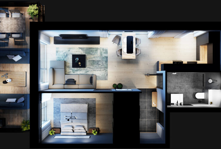 3D pealtvaateplaan, 3D planeering, 3D ruum