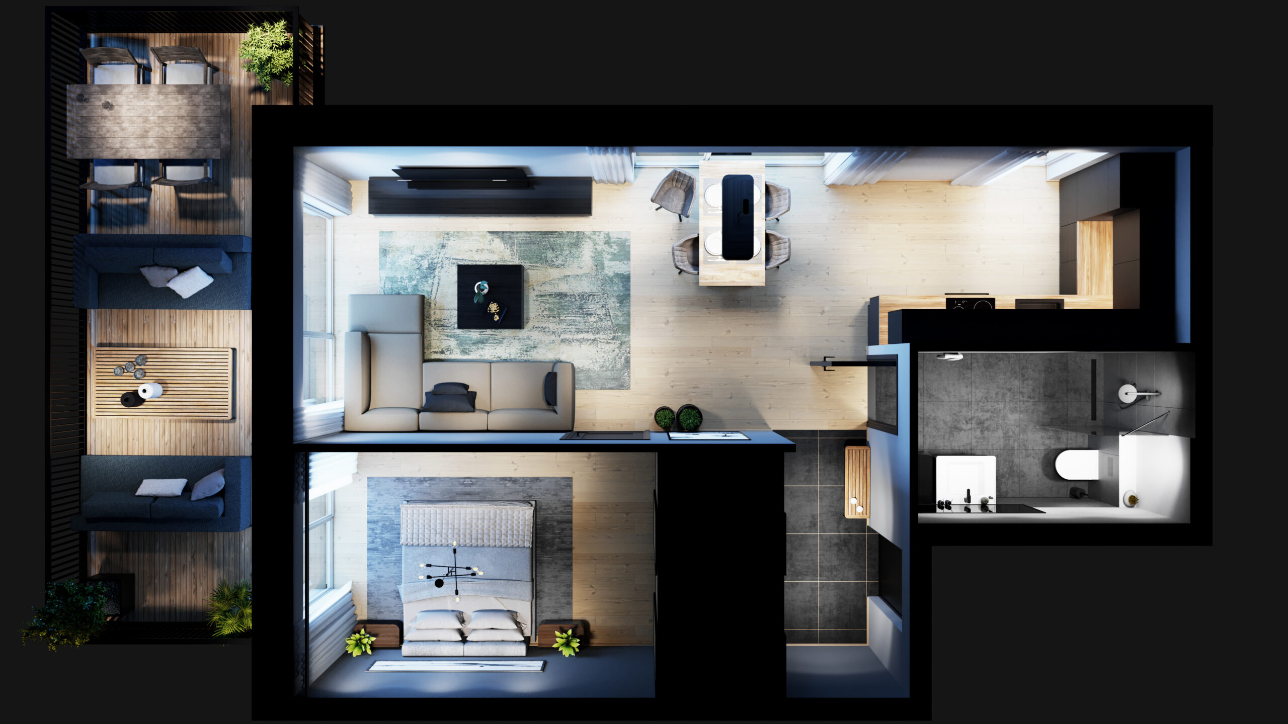 3D pealtvaateplaan, 3D planeering, 3D ruum