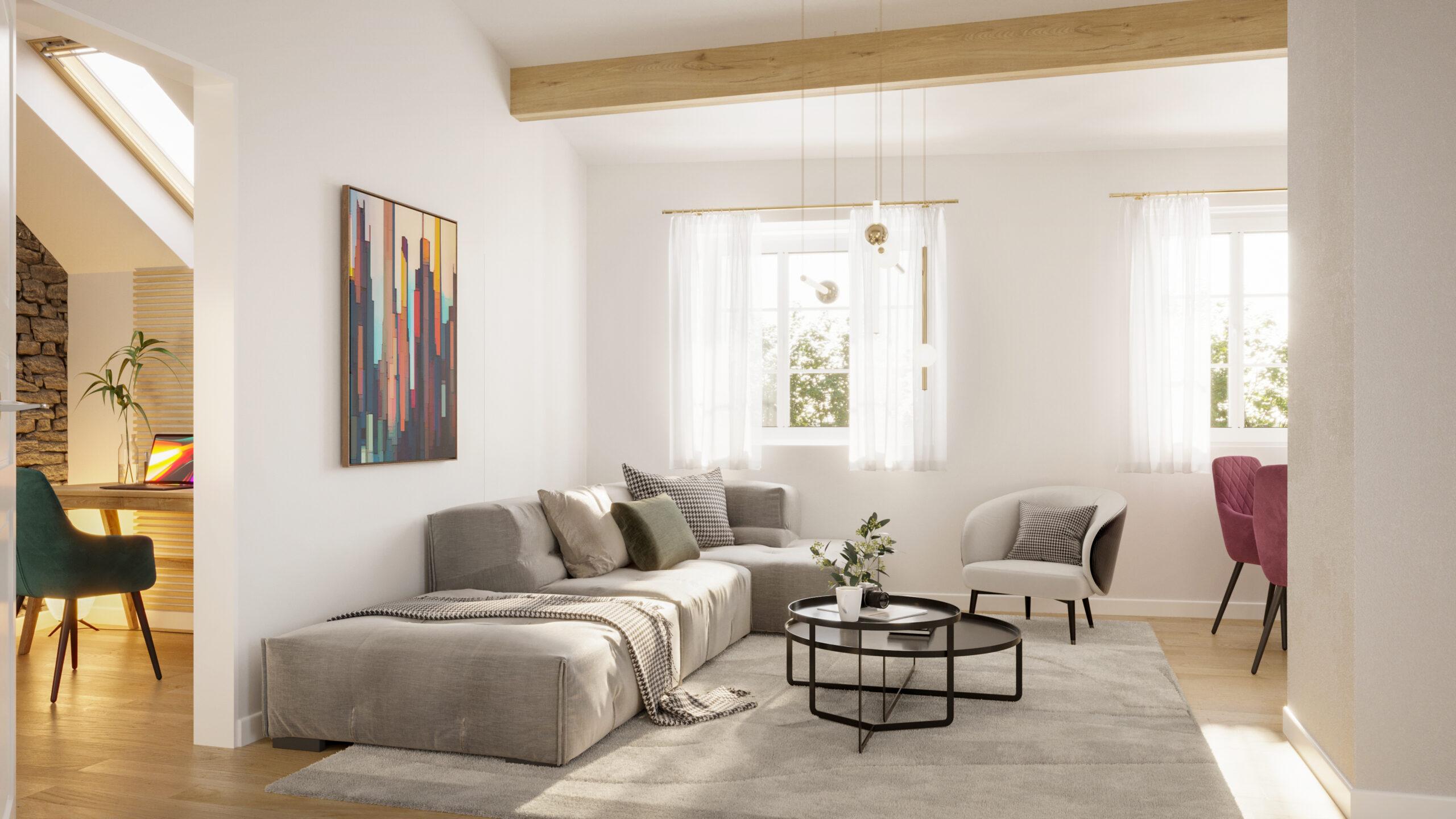 3D sisevisuaal, 3D visualiseerimine, Tina 2, 3D modelleerimine, sisepildid, välipildid