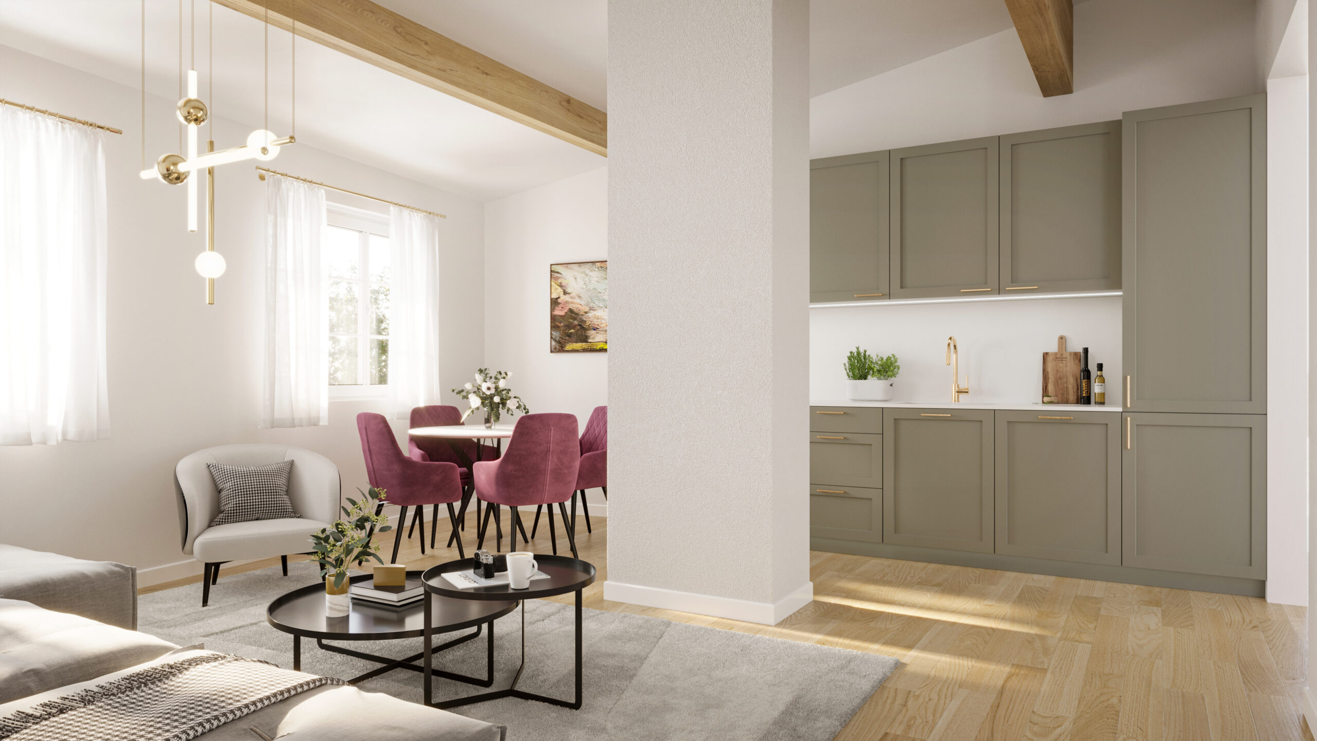 3D sisevisuaal, 3D visualiseerimine, Tina 2, 3D modelleerimine, sisepildid, välipildid