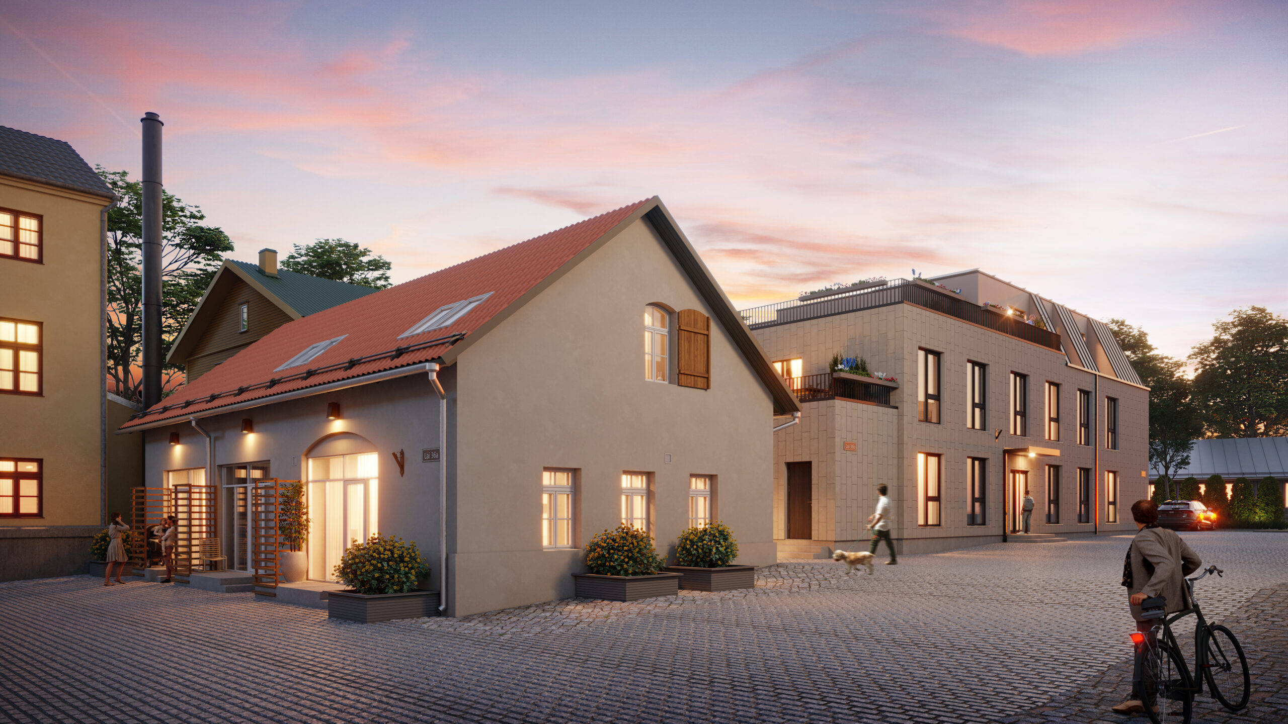 3D välisvisualiseeringud, Lai 36A, Lai 36B, 3D visualiseerimine, 3d modelleerimine, uusarendused, 3D tööd