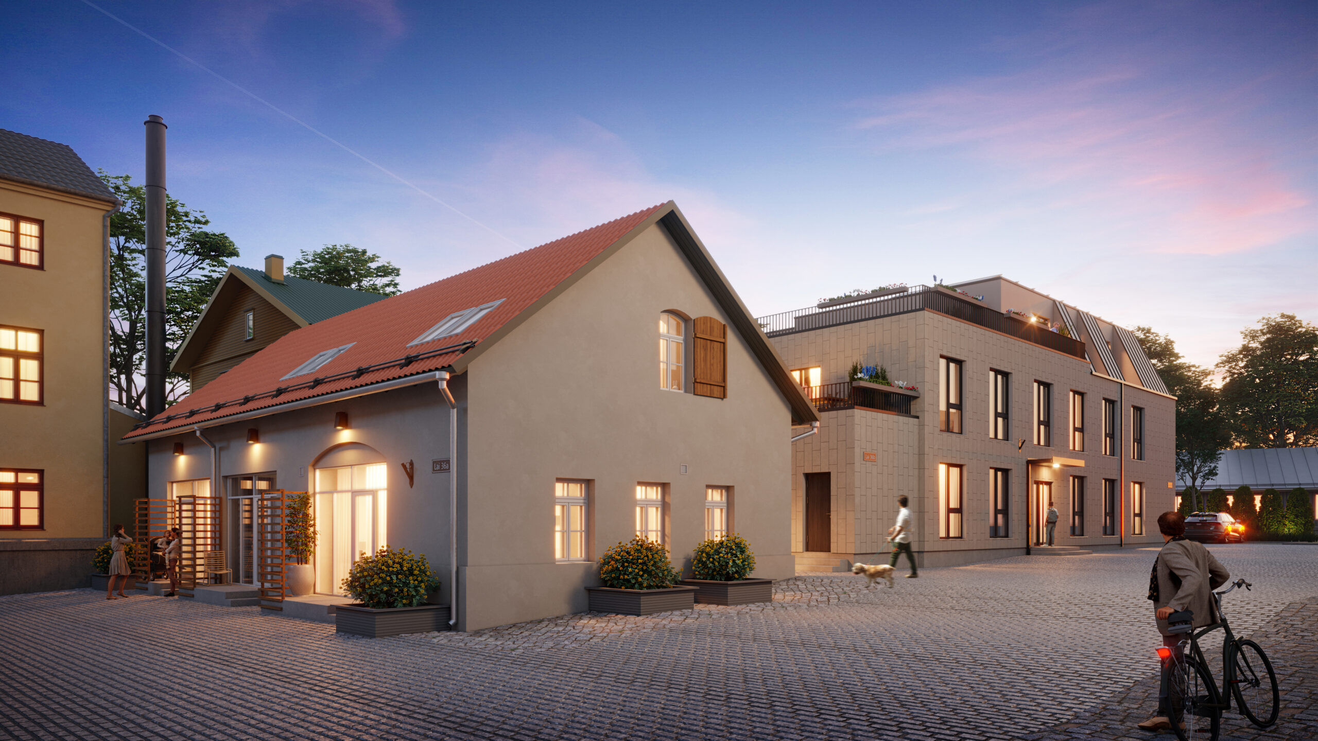 3D välisvisualiseeringud, Lai 36A, Lai 36B, 3D visualiseerimine, 3d modelleerimine, uusarendused, 3D tööd