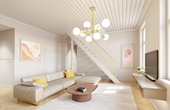 3D visualiseerimine, 3D sisepilt, 3D modelleerimine, Thamme Villa, Mardi 3, sisekujundus