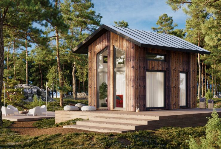 Kodumo, 3D moodulmaja, 3D väikemaja, 3D visualiseerimine, 3D renderdamine, 3D aiamaja