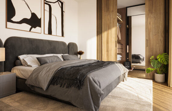 Fotorealistlik 3D sisearhitektuuri visualiseering kaasaegsest eluruumist